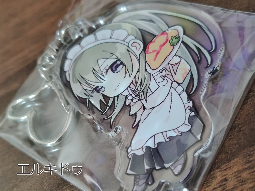 【FGO】和風メイド服のアクリルキーホルダー(エルキドゥ・キングゥ)