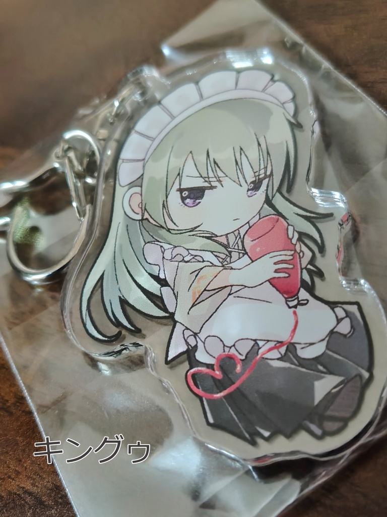 【FGO】和風メイド服のアクリルキーホルダー(エルキドゥ・キングゥ)