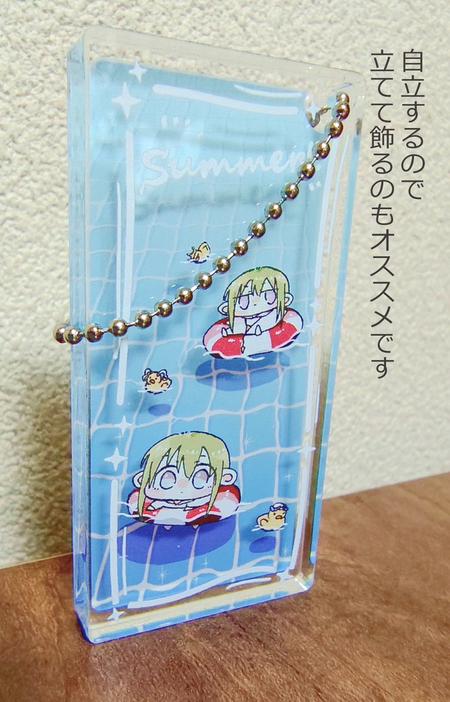 【FGO】夏の分厚いアクリルキーホルダー(エルキドゥ・キングゥ)