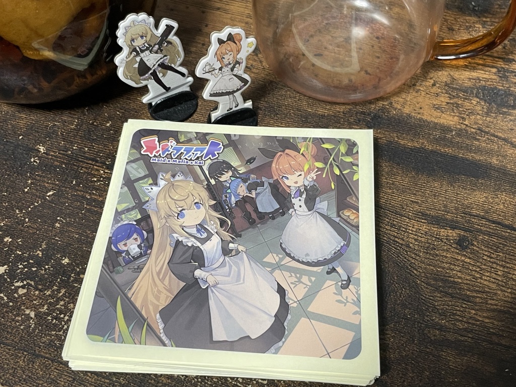 「メイドマフィア！５周年」ステッカー