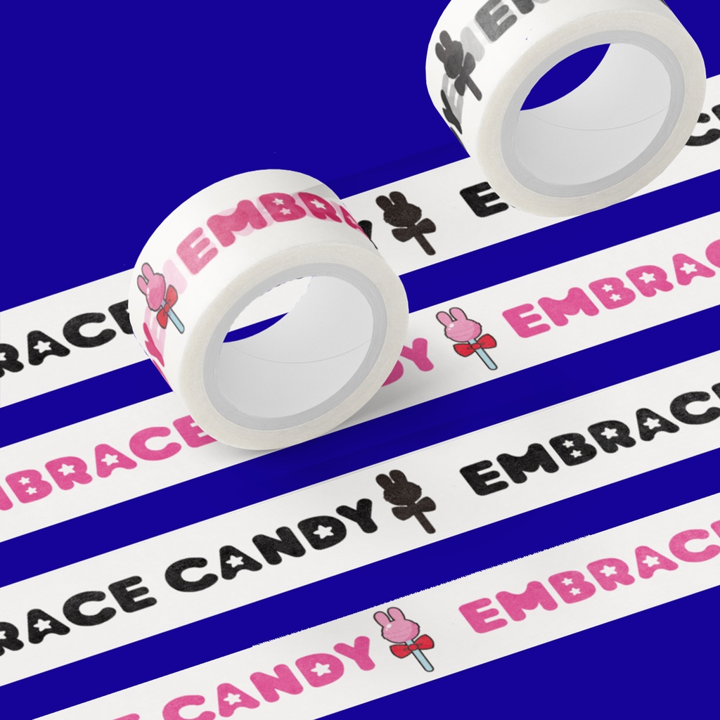 エンブレイスキャンディー　ロゴマスキングテープ　幅20mm