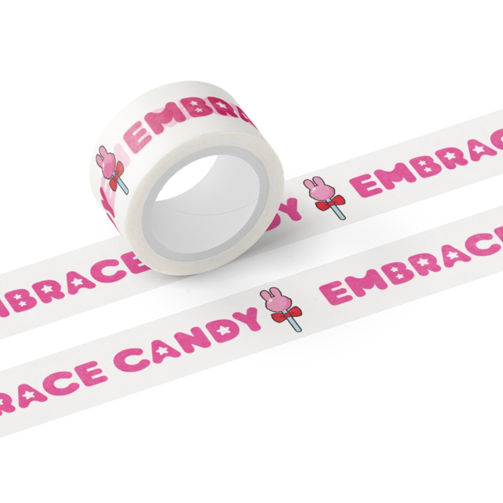 エンブレイスキャンディー ロゴマスキングテープ 幅20mm