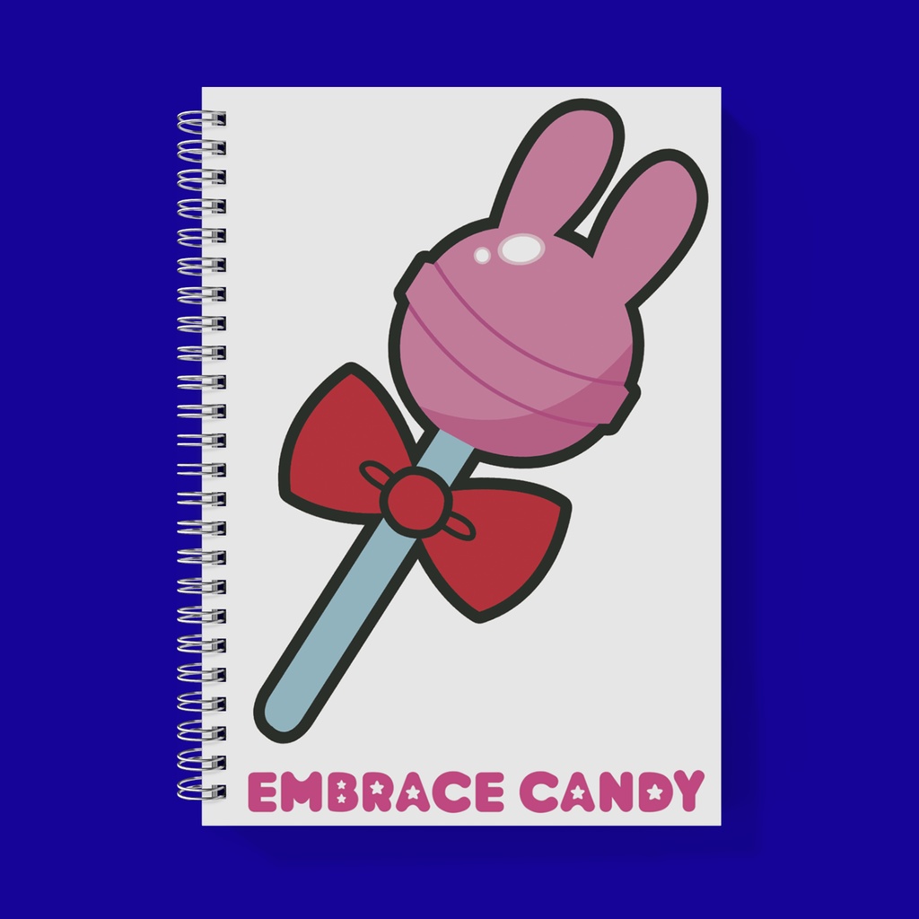 エンブレイスキャンディー ロゴA5リングノート