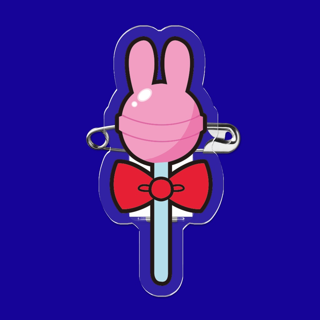 エンブレイスキャンディー　ロゴアクリルバッジ50mm