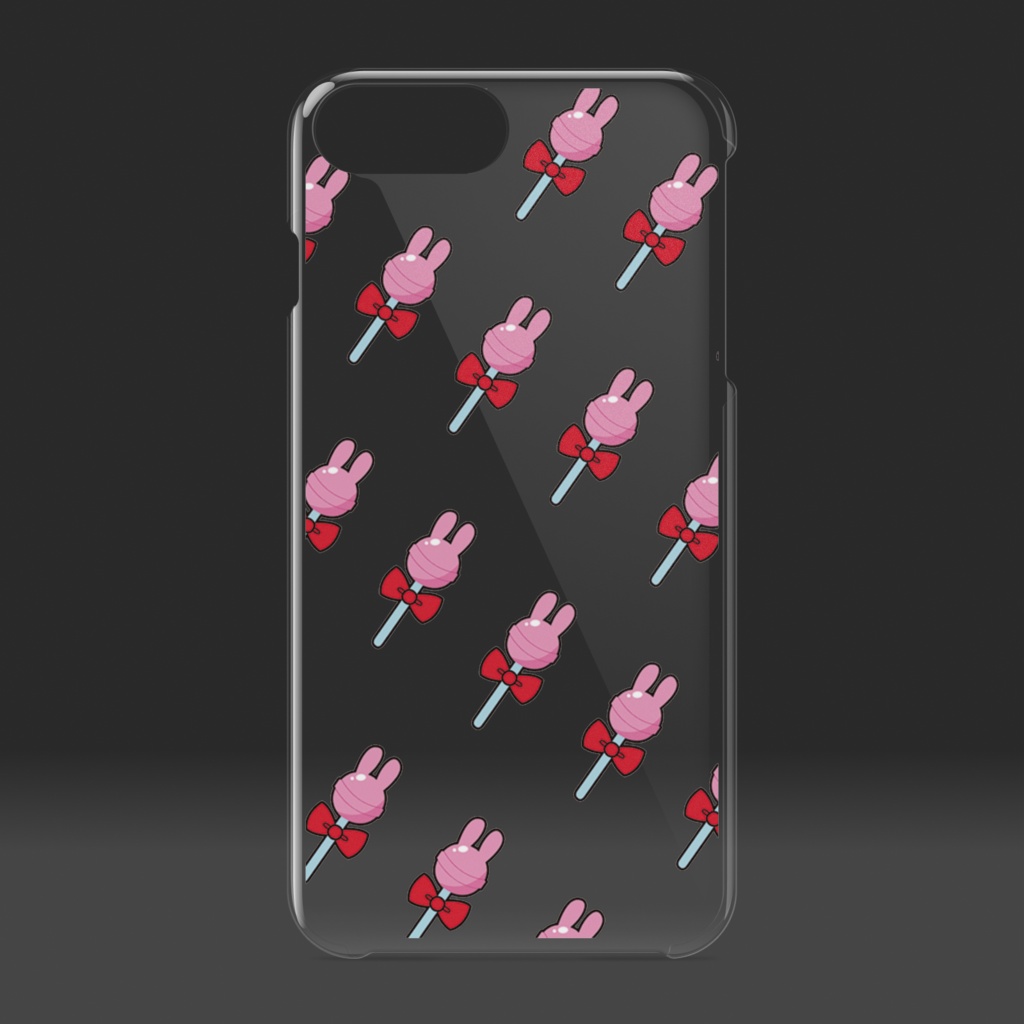 エンブレイスキャンディー ロゴモノグラムクリアiPhoneケース