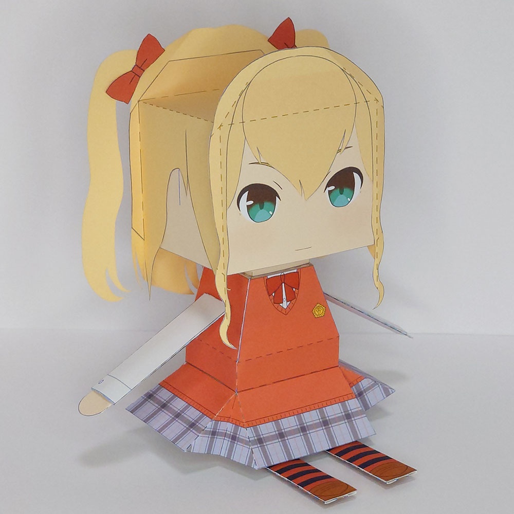 【スクスト】ペーパードールβ「緋ノ宮二穂」(非公式)