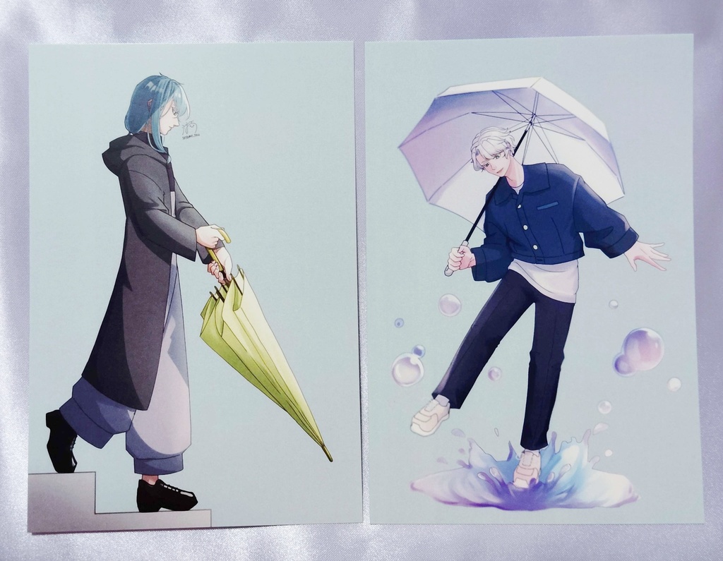『箱庭の翠雨』ポストカード