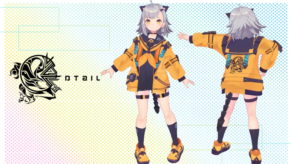 VRC向け3Dモデル「Reiz - レイズ -」 +VRM付き PB対応