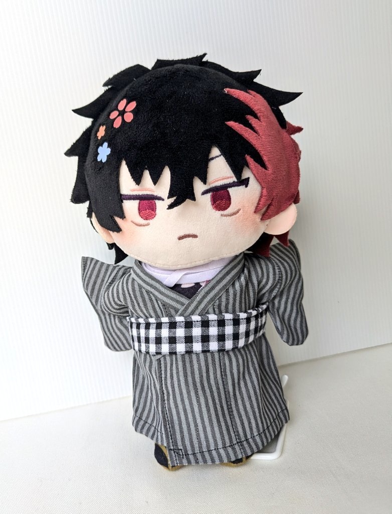 わんぱくぬい浴衣(グレーストライプ)