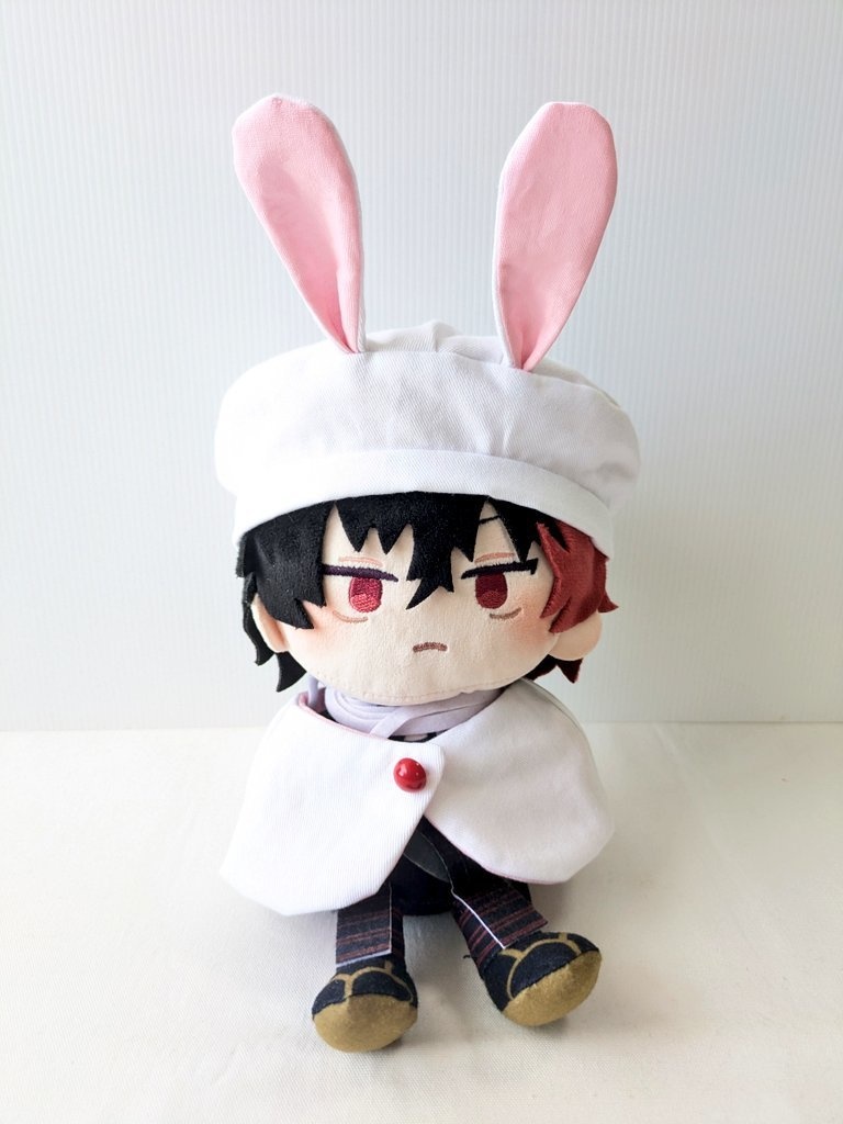 わんぱくぬいベレー帽＋ケープ（ウサギ白）