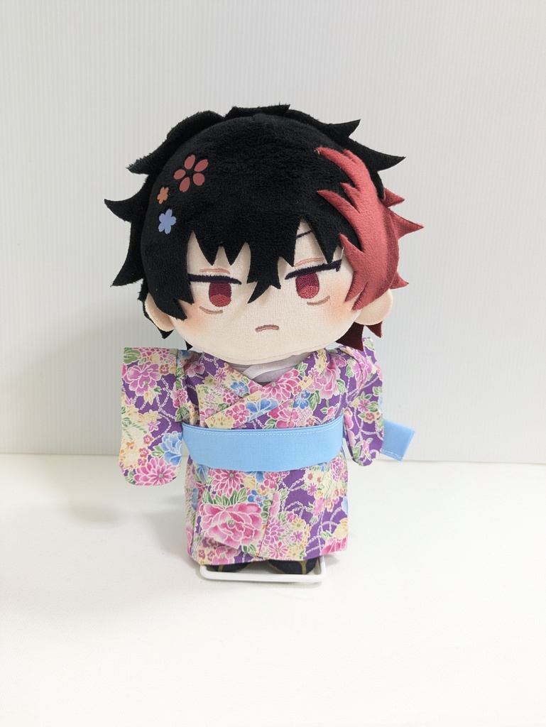 わんぱくぬい浴衣(花薄紫)