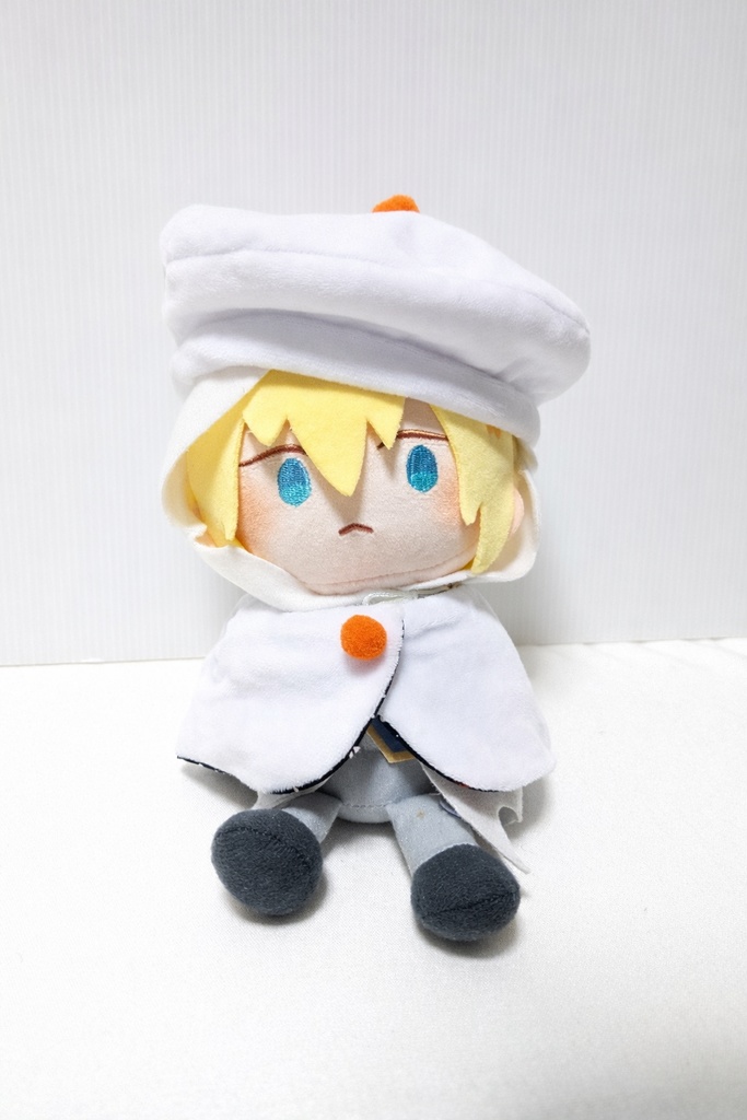 わんぱくぬいベレー＋ケープ(白フリース)