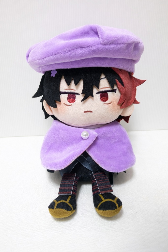 わんぱくぬいベレー＋ケープ(紫フリース)