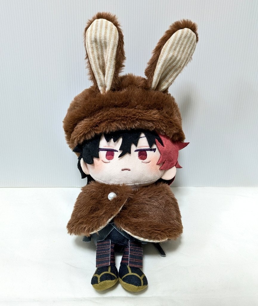 わんぱくぬいケープ＆ベレー帽(ファーうさぎ濃茶)