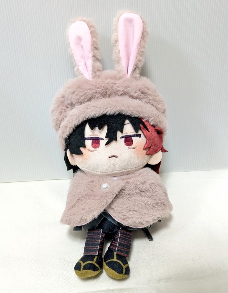 わんぱくぬいケープ＆ベレー帽(ファーうさぎラテ)