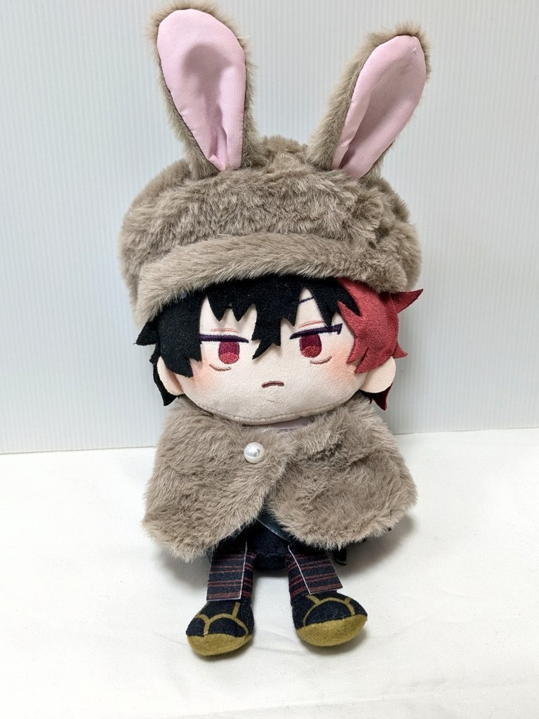 わんぱくぬいケープ＆ベレー帽(ファーうさぎ茶)