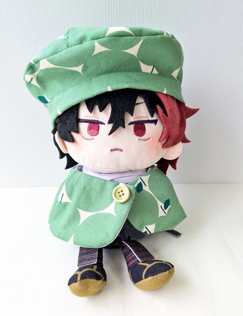 わんぱくぬいケープ＆ベレー帽(りんご緑)