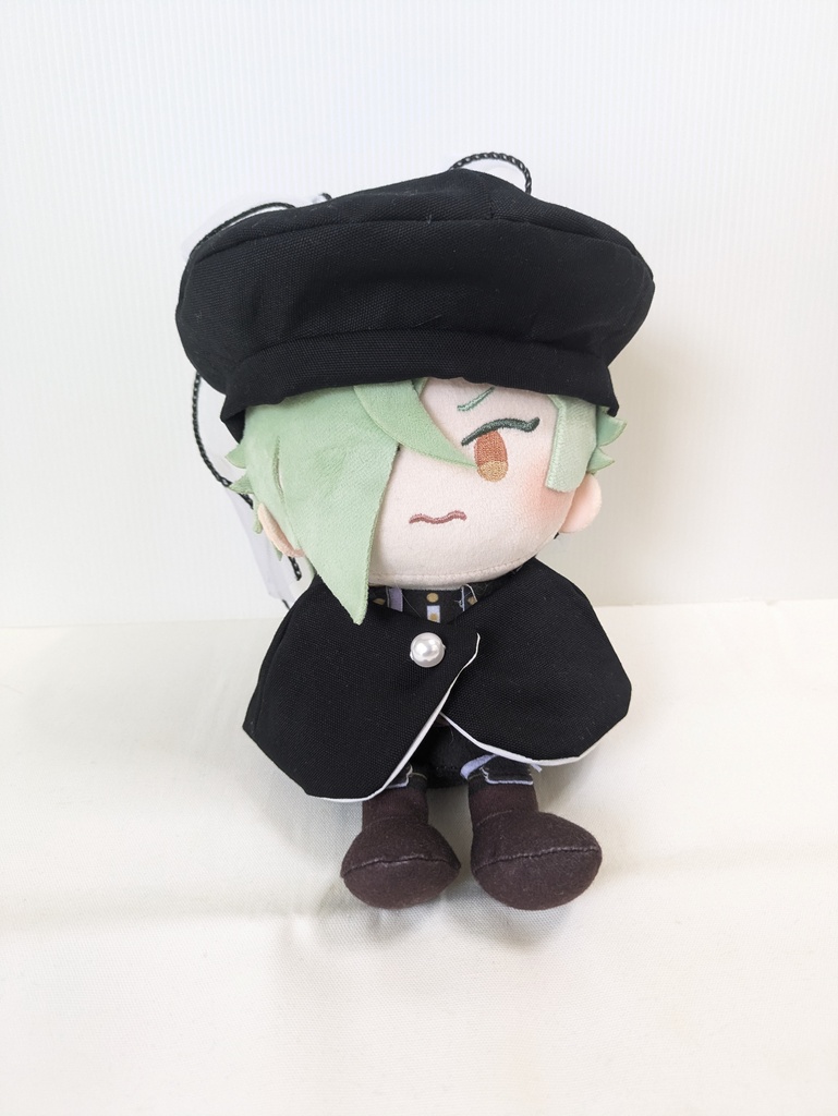 わんぱくぬいケープ＆ベレー帽(黒＋白リボン)