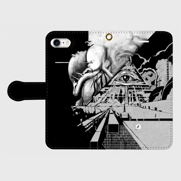 【送料無料】手帳型スマホケース イルミナティ