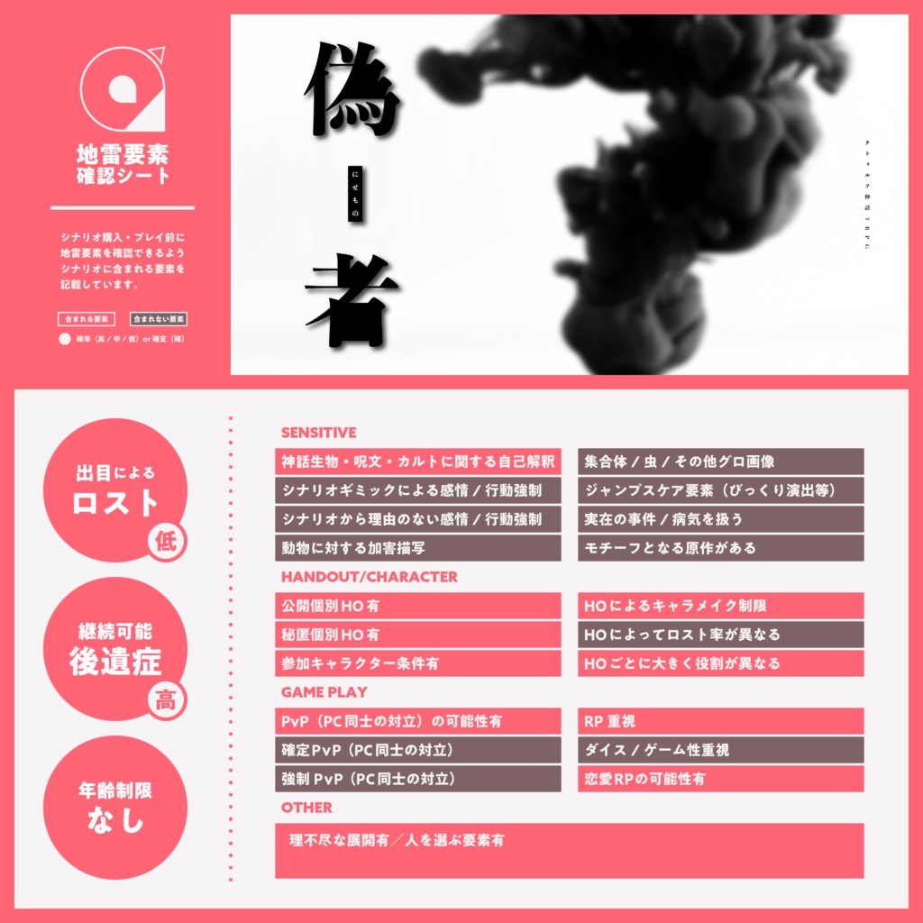 〜11/3 20:00【シナリオ再録集】三幕 -序- SPLL:E194650