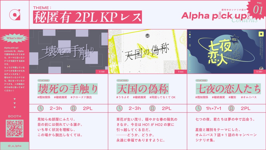 Alpha Pick up contents!