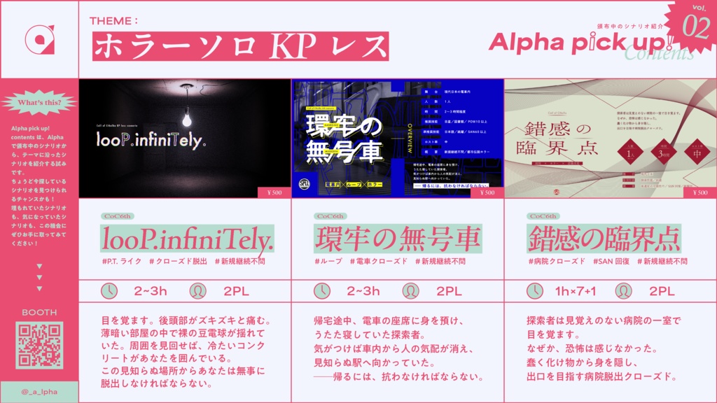 Alpha Pick up contents!