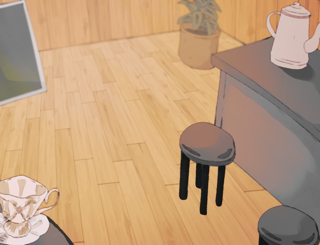カフェ背景素材