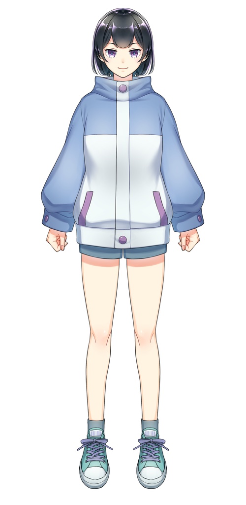 【Facerig対応】Live2Dモデル パーカージト目女子 【Vtuber】