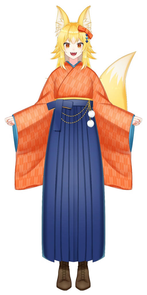 【VTubeStudio対応】Live2Dモデル「きつねちゃん」