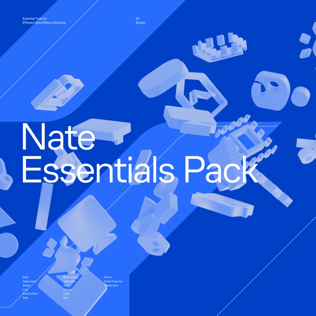 【After Effects スクリプト】Nate Essentials Pack