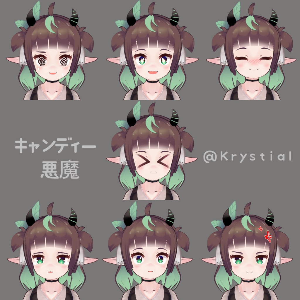 【VRM VRoid】「キャンディー悪魔」 Sweets Devil