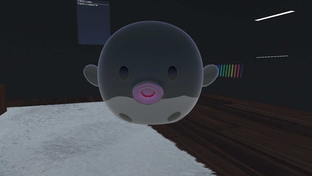 【VRChat向け】ぷっくり、まんまる。ふぐのぬいぐるみ（ワールド装飾用）