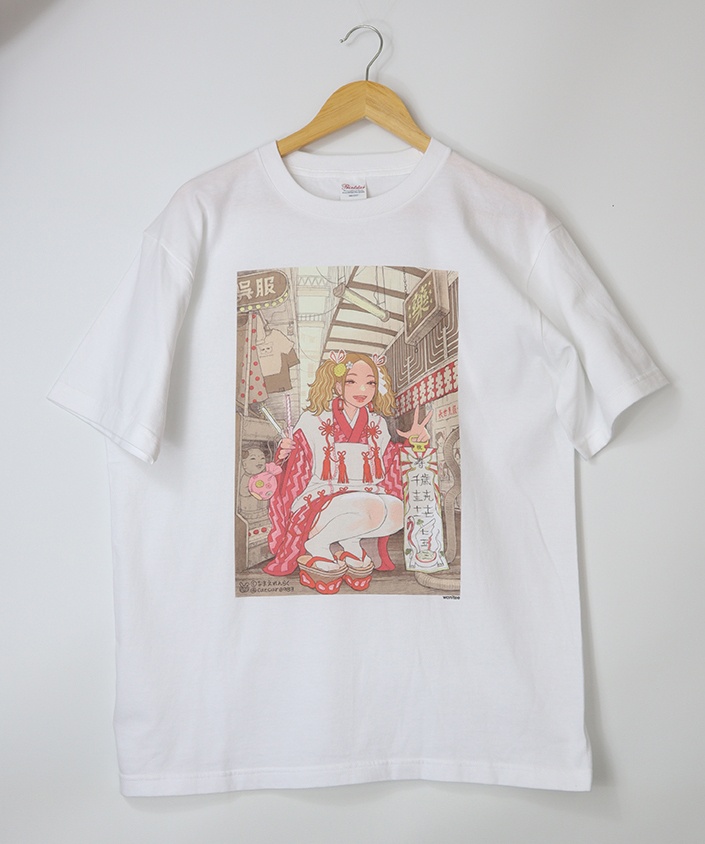 なまえれんらくTシャツ（白）