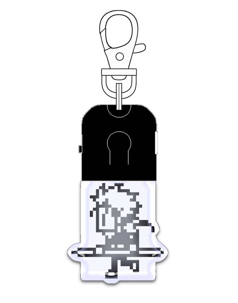 FGOLEDライトS (集光バイオレット) パーツ黒 ナスカン銀
