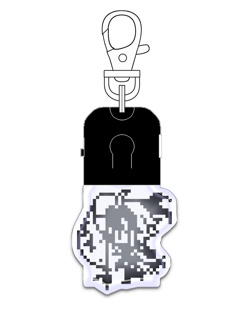 FGOLEDライトS　(集光バイオレット)　パーツ黒　ナスカン銀