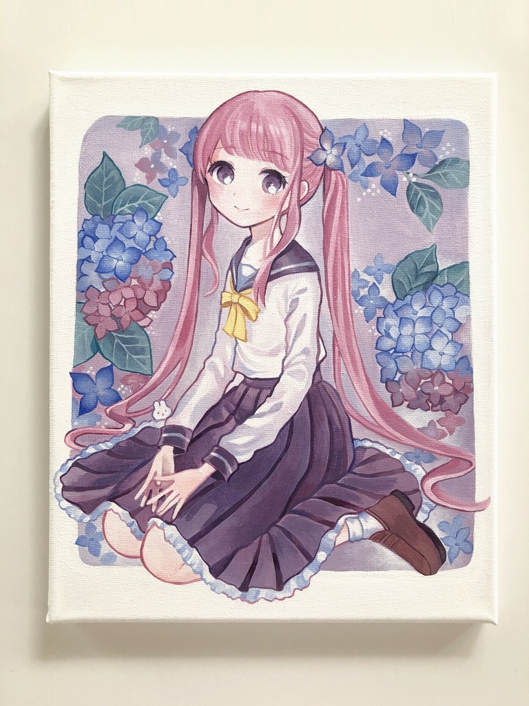 原画　あじさい
