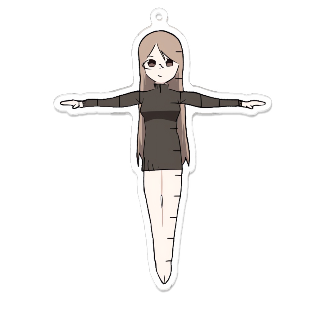 文房具系美少女キーホルダー