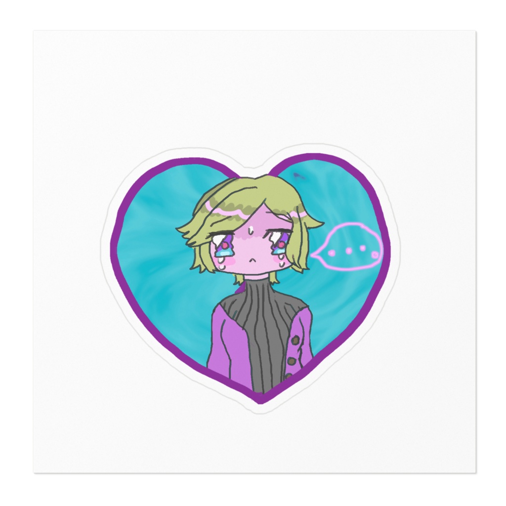 お姉さんハートステッカー