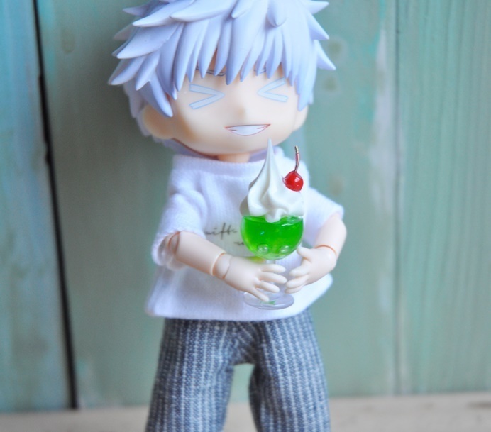 ミニチュア　クリームソーダ　オビツ11　ねんどーる