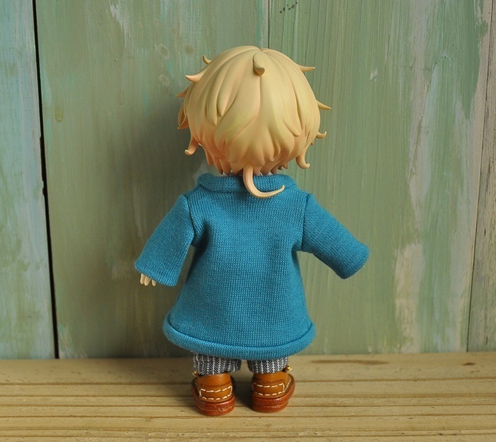 天竺ニットのカーディガン コーディガン コート オビツ11 ねんどーる ねんどろいどどーる 服 ①ｍay