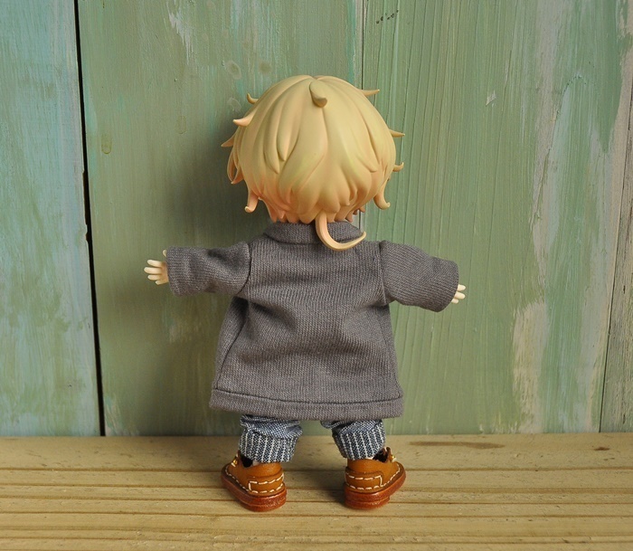 天竺ニットのカーディガン コーディガン コート オビツ11 ねんどーる ねんどろいどどーる 服 ③ｍay
