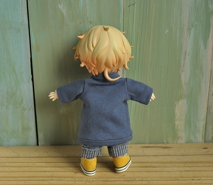天竺ニットのカーディガン コーディガン コート オビツ11 ねんどーる ねんどろいどどーる 服 ④ｍay