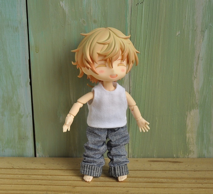 【セットアップ】カーディガン+タンクトップ+ルーズパンツ  オビツろいど ob11 ねんどろいドール