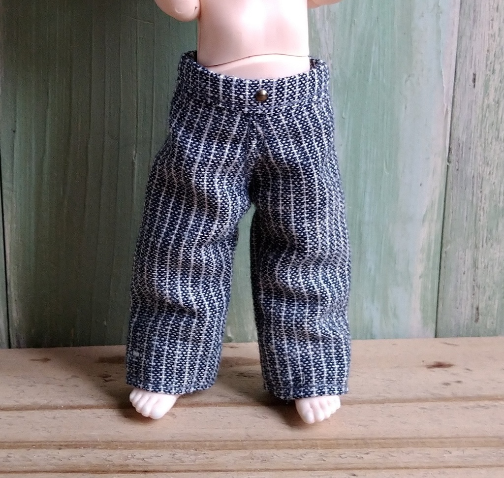 【試作品セットアップ】ストレートパンツ&ロゴ T シャツ オビツ11 ob11 服 ねんどろいど