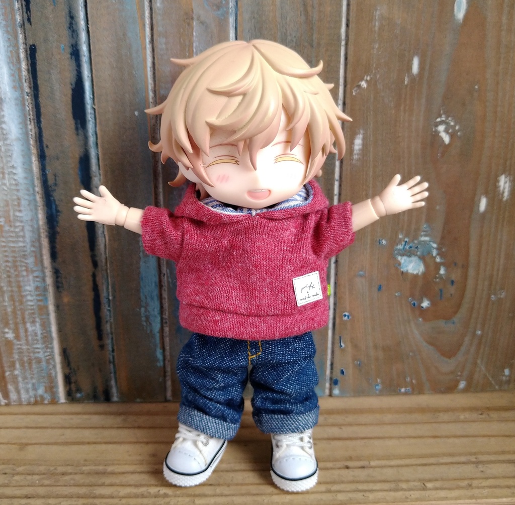 選べる4色 →  半袖パーカー  オビツ11   ねんどーる  ねんどろいど どーる 服