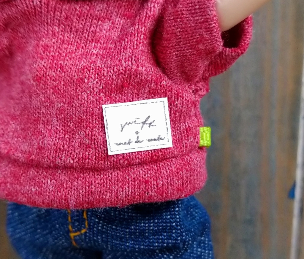 選べる4色 →  半袖パーカー  オビツ11   ねんどーる  ねんどろいど どーる 服