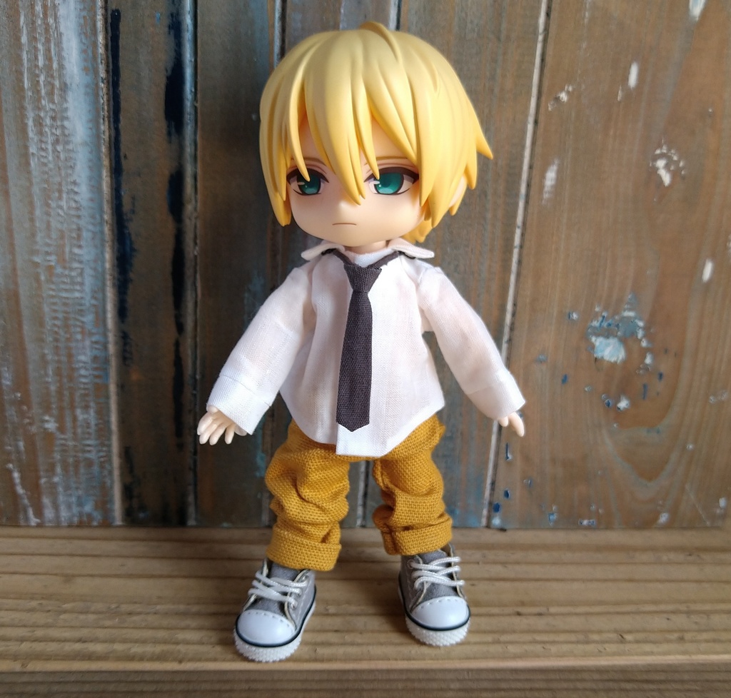 【選べる8色】細めのロールアップルーズパンツ ねんどろいどボディ オビツ11 兼用 服 OB11