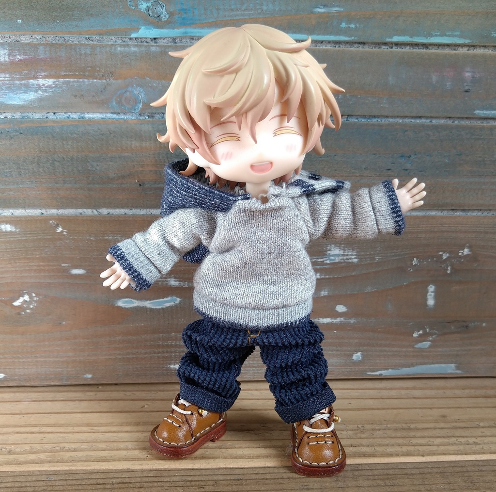 【3色から選べる】 コーデュロイ ルーズパンツ ロールアップ 服 オビツ11 OB11