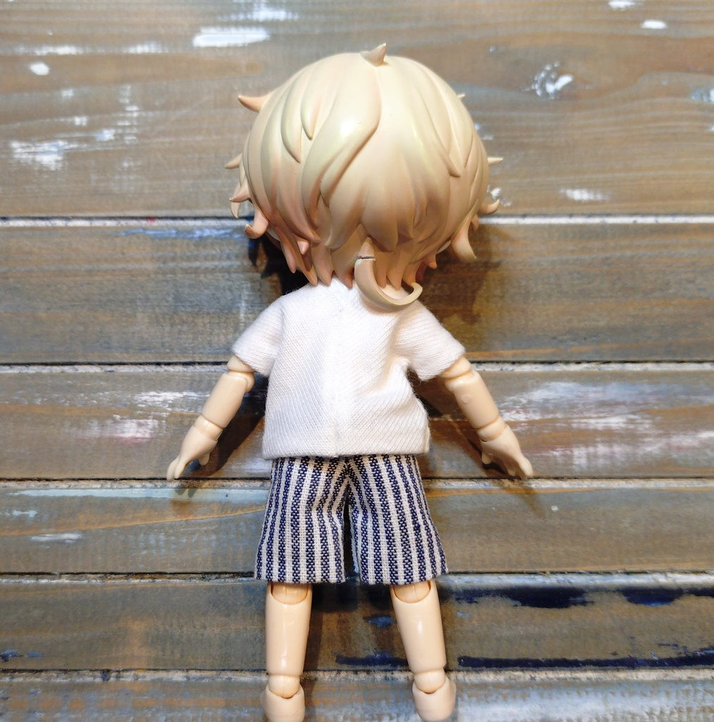 【セットアップ】氷🍧のアイロンプリントロゴ Tシャツ&ハーフパンツ オビツ ob11 服 ねんどろいど