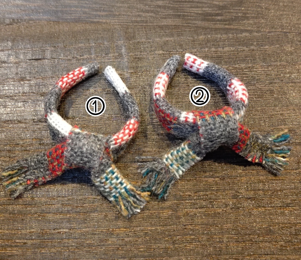 【2色から選べる】マフラー 💕 尾州ウール製 オビツ11 OB11 シルバニアファミリー